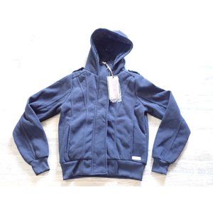 NWT Womens medium Rock Revolution navy blue zip up hoody with super soft lining